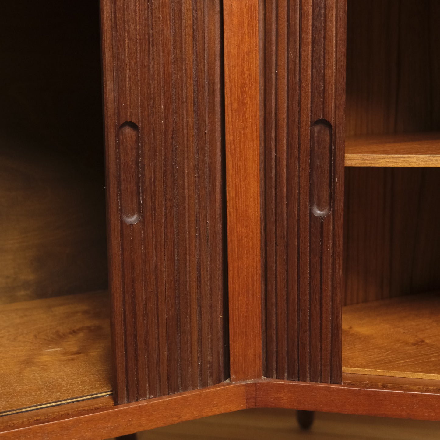 Danish Teak Desk with two Tambours