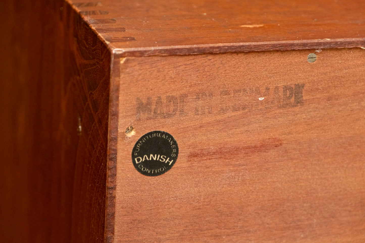 Danish Teak Cabinet with Tambour by Peter Hvidt